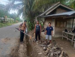 Dikomandoi Laoda Pemuda Dusun Jebu Laut Laksanakan Gotong Royong